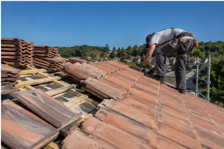 Couvreur à Baignes-Sainte-Radegonde - chantier toiture 4